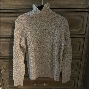 Women’s Beige Cable Knit Sweater